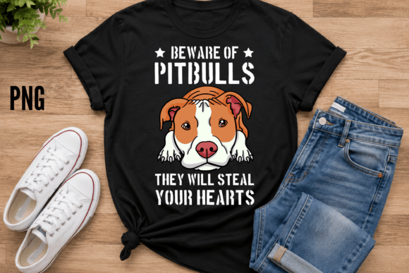 Be Ware of Pitbulls Steal Hearts PNG