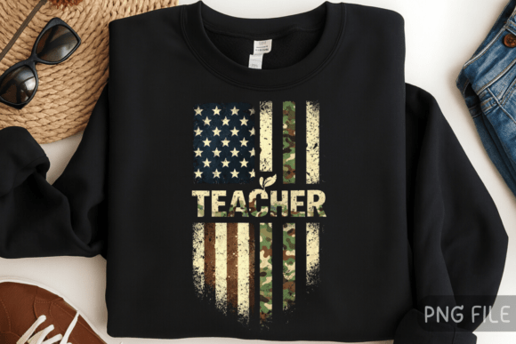 Designing for Pride: The Ultimate Guide to the Patriotic Teacher USA Flag PNG Shirt