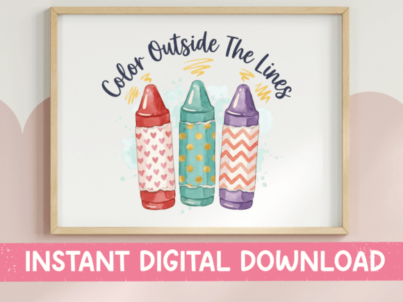 Evaluating the Color Outside the Lines Crayons Design for Creative Projects