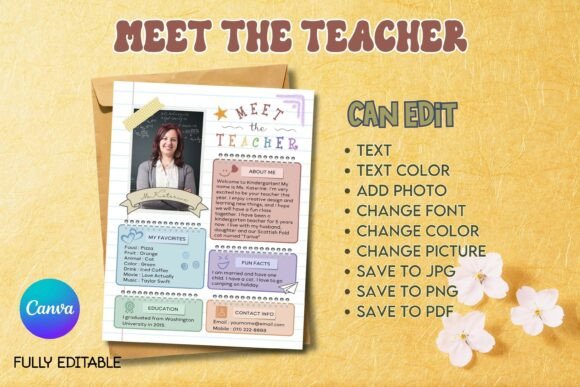 Meet the Teacher B04 Canva Template