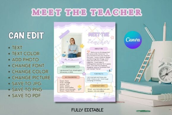 Meet the Teacher - B05 Canva Template