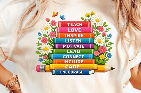 Revitalizing Classroom Design and Teacher Appreciation with Floral Education Books Inspirational Wor