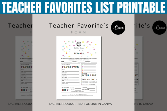 The Ultimate Guide to the Teacher Favorites List Printable: A Modern Approach to Appreciation